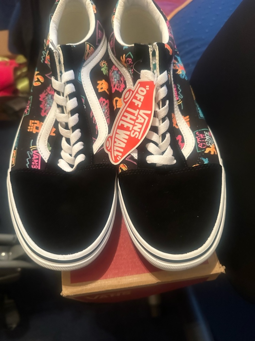 Vans Black and White Old Skool Sneakers - Picture 2 of 4